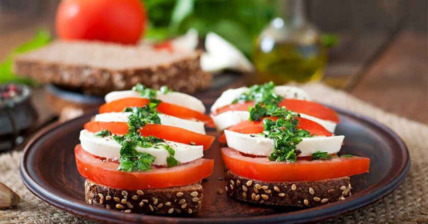 Tomatoes Stuffed with Foie and Chanterelles